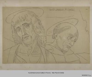 Die Heiligen Johannes der Täufer und Franziskus (nach dem Madonnenbildnis von Giovanni Santo in der Galleria Nazionale in Urbino)