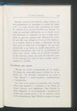 En espera del Obispo