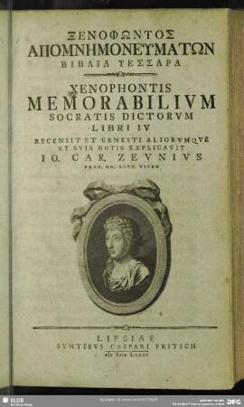 Xenophōntos Apomnēmoneumatōn Biblia Tessara