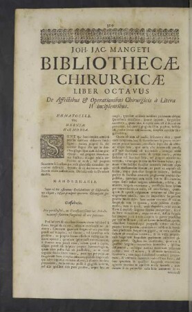 Liber octavus ... à Litera H ...
