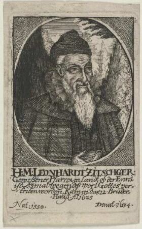 Bildnis des Leonhardt Zitschger