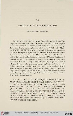 4.1896/97: Basilica di Sant' Ambrogio in Milano : Stoffa del Pallio ambrosiano