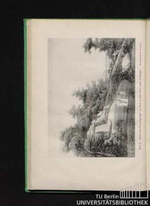 Bild 14. Blick vom Wasserspiegel im Park zu Belvedere nach Mellingen (Schloßmuseum Weimar)