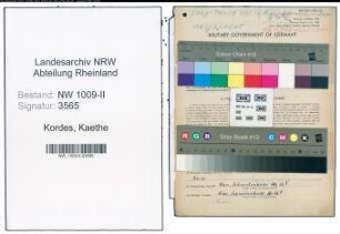 Entnazifizierung Kaethe Kordes , geb. 05.11.1906 (Schneiderin)