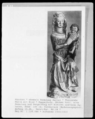 Thronende Maria mit Kind