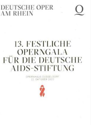 13. Festliche Operngala für die Deutsche AIDS-Stiftung