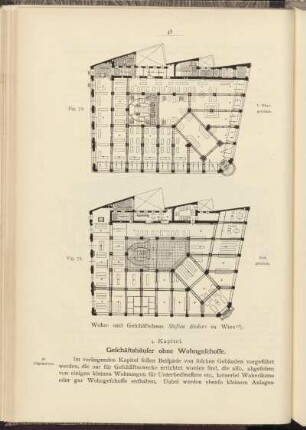 4. Kapitel. Geschäftshäuser ohne Wohngeschosse.