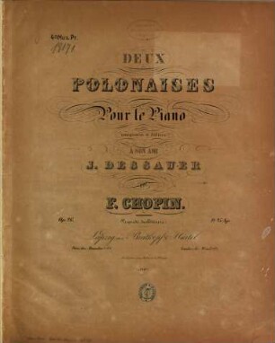 Deux polonaises pour le piano : op. 26