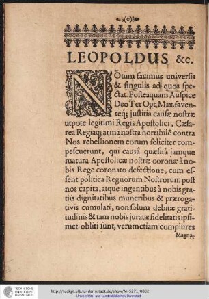 LEOPOLDUS & c.