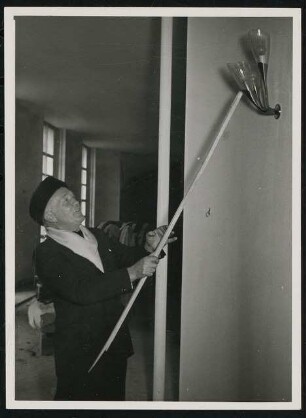 Schauspielhaus, Bochum: Gerhard Graubner auf der Baustelle