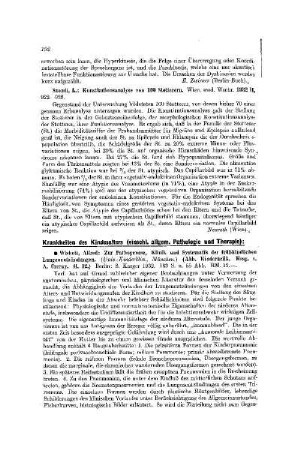 Krankheiten des Kindesalters : (einschl. allgem. Pathologie und Therapie)
