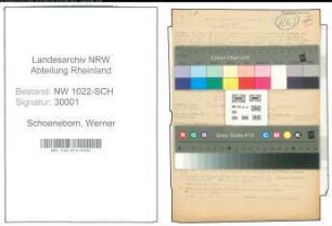 Entnazifizierung Werner Schoeneborn , geb. 00.00.0000 (Richter)