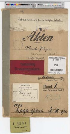 Alliierte Polizei (Gendarmerie, sureté); Tätigkeit, Uebergriffe usw.: Bd. 1