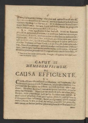 Membrum Primum: De Causa Efficiente.