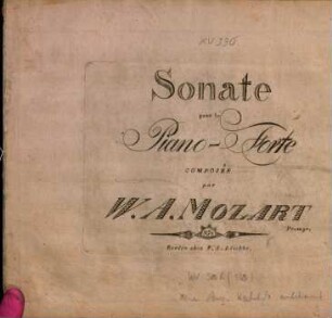Sonate pour le piano-forte : no. 3
