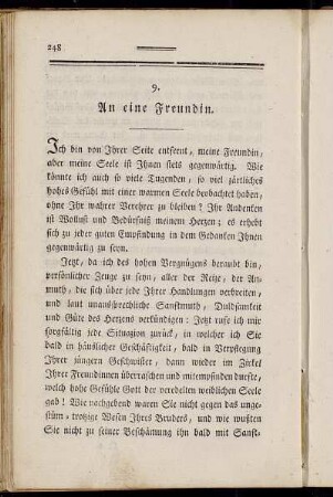 9. An eine Freundin