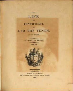 The life and pontificate of Leo the Tenth : in four volumes. 3