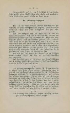 II. Prüfungsverfahren.