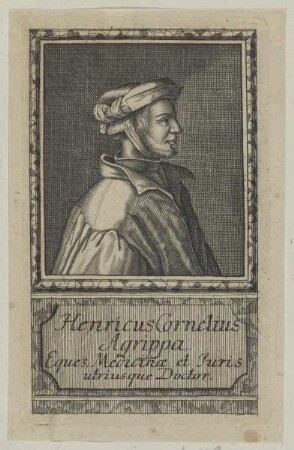 Bildnis des Heinrich Cornelius Agrippa von Nettesheim
