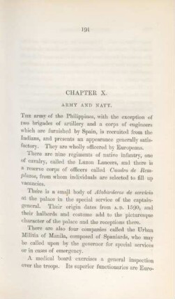 Chapter X. Army and navy