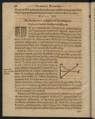 56-76, Caput III. De fundamentis Catoprices & loco imaginis