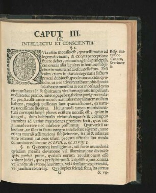 Caput III. De Intellectu Et Conscientia.