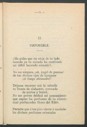 II : Imposible
