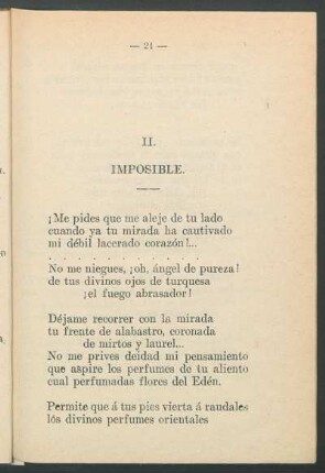 II : Imposible