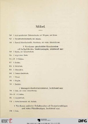 Möbel (Nr. 746-794)