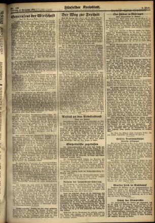 Zweite Ausgabe vom Samstag, den 04. November 1933.
