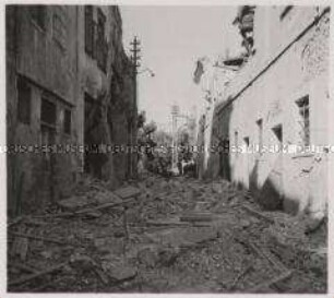 Wehrmachtssoldaten, Straßenbild in Chania