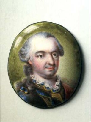 Bildnisminiatur: Kurfürst Karl Theodor von der Pfalz