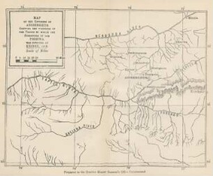 Map of the environs of Asseerghur shewing the positions of the troops ...