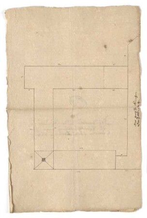 Breitenau, ehem. Kloster, Klausur mit zusätzlichem Westflügel, Lageplan