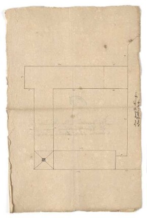 Breitenau, ehem. Kloster, Klausur mit zusätzlichem Westflügel, Lageplan