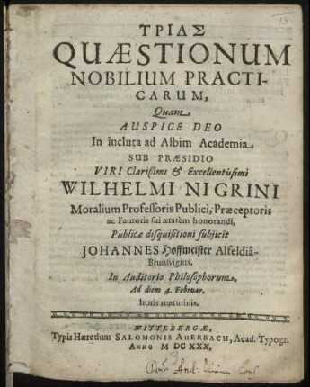 Trias Quaestionum Nobilium Pacticarum