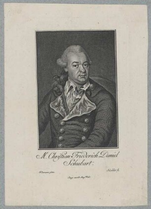 Bildnis des Christian Friederich Daniel Schubart