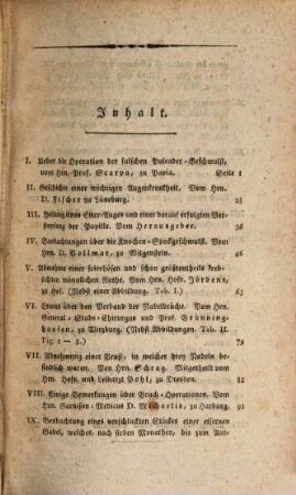 Journal für die Chirurgie, Geburtshülfe und gerichtliche Arzneykunde, 3. 1802