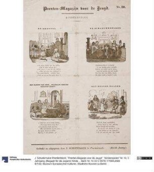 "Prenten-Magazijn voor de Jeugd". "Kinderspelen" Nr. 10, 3. Jahrgang, [Magazin für die Jugend. Kinderspiele]