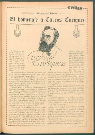 Vilanova dos Infantes : El homenaje a Curros Enríquez