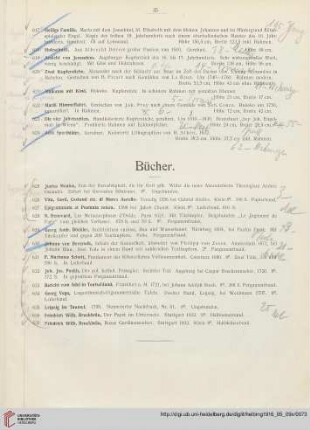 Bücher (Nr. 625-637)