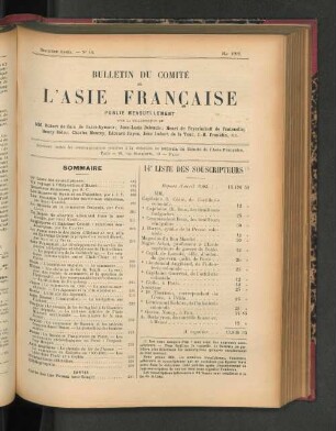 Deuxième Année. Nr. 14. Mai 1902.