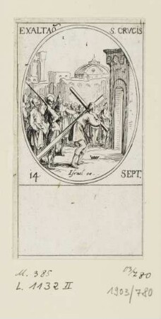 September - Kreuzerhöhung, Blatt 82 der Folge "Les images de tous les saincts et saintes de l'année"