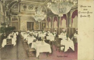 Gruss aus dem Central-Hotel Berlin W. - Speise-Saal