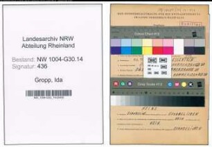 Entnazifizierung Ida Gropp , geb. 09.06.1895 ()