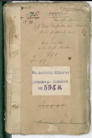 Domdechant von Hammerstein ./. Zinspflichtige in der Stadt Minden wegen der Rückstände, Beschwerde des Magistrats wegen Eingriffs in die Jurisdiktion durch Vornahme der Exekution