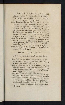 305-371, Droit Canonique