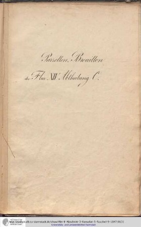 Parzellen-Brouillon Heusenstamm Flur XIV Abt.C