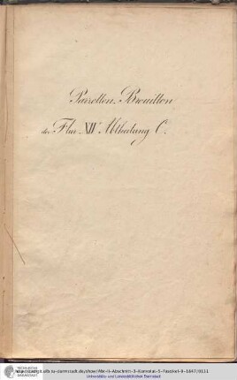 Parzellen-Brouillon Heusenstamm Flur XIV Abt.C
