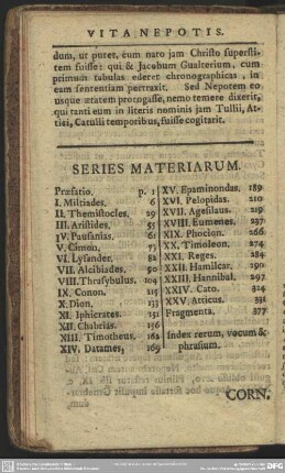 Series Materiarum